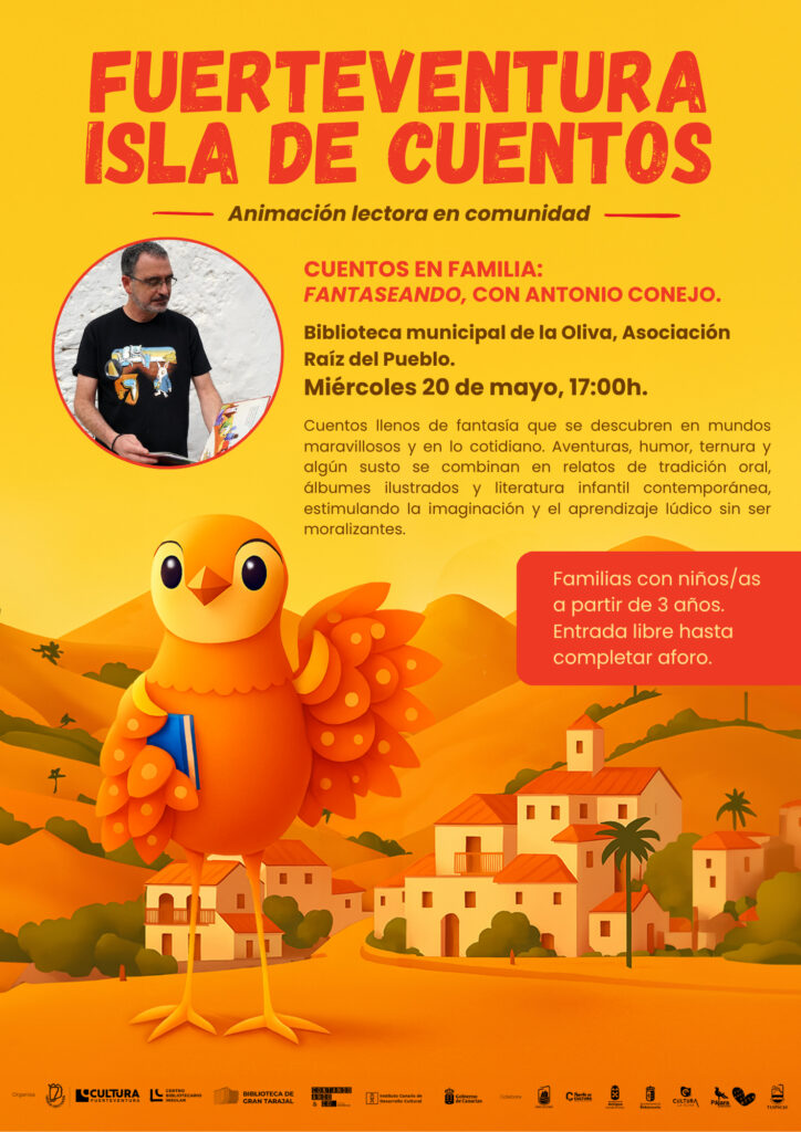 FUERTEVENTURA ISLA DE CUENTOS. SESIÓN DE CUENTO FAMILIAR: “FANTASEANDO” CON ANTONIO CONEJO